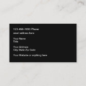 Sjabloon koelste Visitekaartjes (Achterkant)