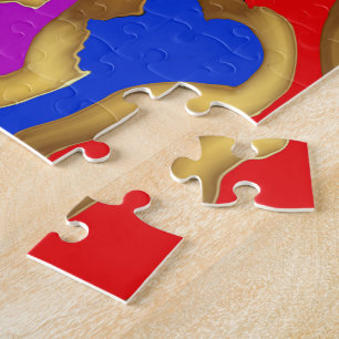 Sjabloon leeg toevoegen uw eigen FOTO-AFBEELDING J Legpuzzel