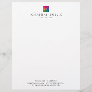 Sjabloon Letterhead Custom Company Logo Modern Briefhoofd