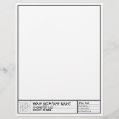 Sjabloon Lijst tekenen Custom Briefhoofd (Voorkant)