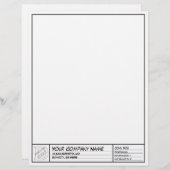 Sjabloon Lijst tekenen Custom Briefhoofd (Voorkant / Achterkant)