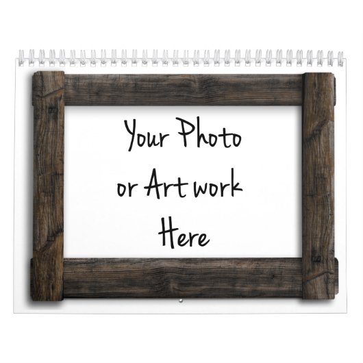 sjabloon "Lijst van hout" Kalender (Hoes)