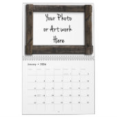 sjabloon "Lijst van hout" Kalender (Jan 2026)