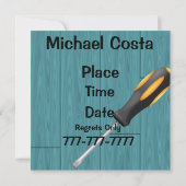 Sjabloon Mannen tools Kaart (Achterkant)