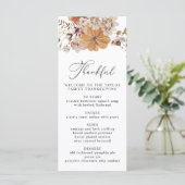 SJABLOON menu AMBER-Thanksgiving (Staand voorkant)