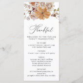 SJABLOON menu AMBER-Thanksgiving (Voorkant)