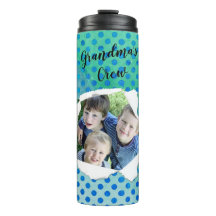 Sjabloon met blauwe polka stippen voor papieren fo