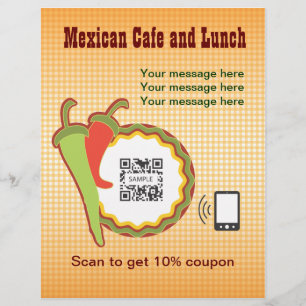 Sjabloon Mexicaans restaurant Flyer