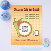 Sjabloon Mexicaans restaurant Flyer (Enkel)