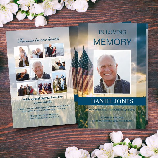 Sjabloon militair begrafenisprogramma