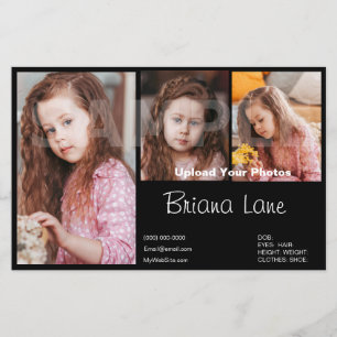 Sjabloon Model Comp Headshot Childrens Zed