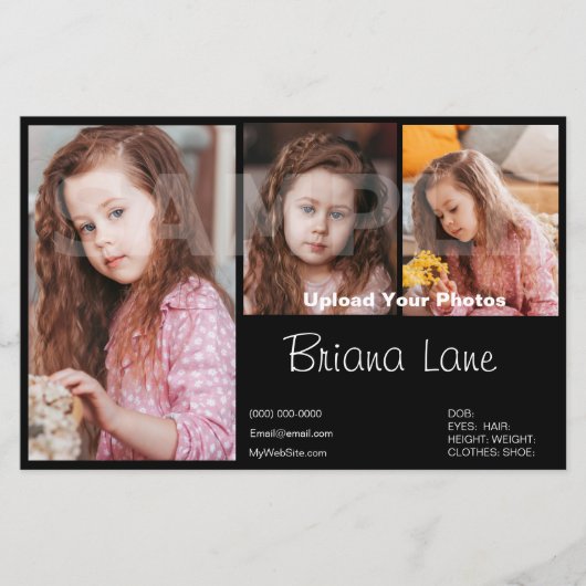 Sjabloon Model Comp Pasfoto Kinderen Zed (Voorkant)