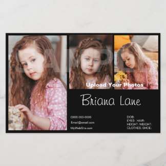 Sjabloon Model Comp Pasfoto Kinderen Zed