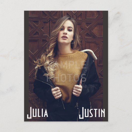 Sjabloon modelheadskaarten briefkaart (Voorkant)