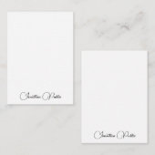 Sjabloon Modern Handgeschreven Script Naam (Voorkant / Achterkant)