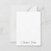 Sjabloon Modern Handgeschreven Script Naam (Achterkant)