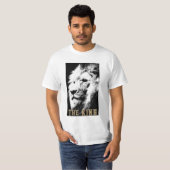 Sjabloon Moderne Mannen T Shirten Trendy Lion Face T-shirt (Voorkant volledig)