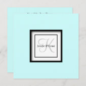 Sjabloon Monogram Weddenschappen Aangepaste namen Kaart (Voorkant / Achterkant)