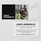 Sjabloon Motorfietsen testen Visitekaartje (Voorkant / Achterkant)