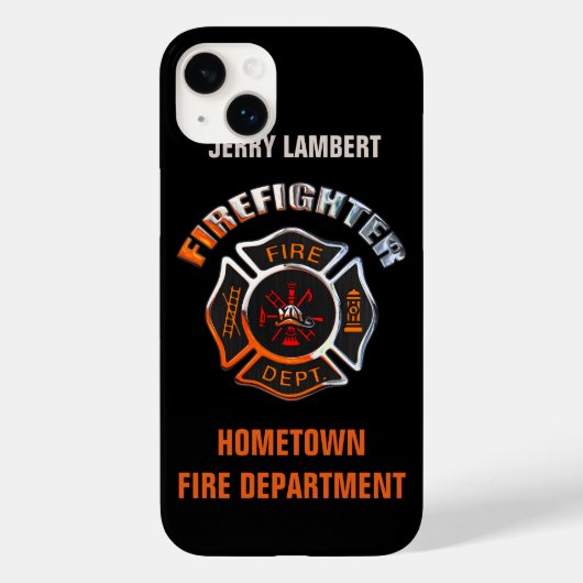 Sjabloon Naam brandafdeling Chrome Case-Mate iPhone Case (Achterkant)