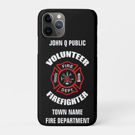 Sjabloon naam vrijwilliger brandweerman Case-Mate iPhone case (Achterkant)