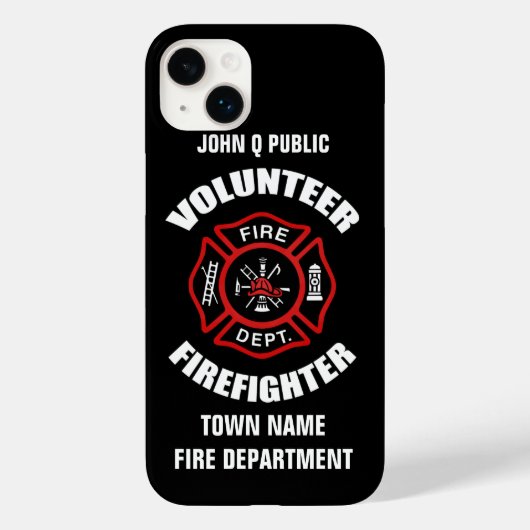 Sjabloon naam vrijwilliger brandweerman Case-Mate iPhone case (Achterkant)