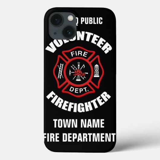 Sjabloon naam vrijwilliger brandweerman Case-Mate iPhone case (Achterkant)