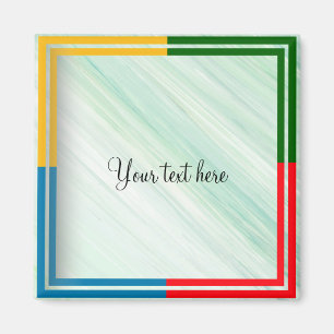 Sjabloon-neem uw eigen tekst op magneet