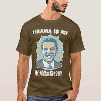 Sjabloon - Obama is mijn Homeboy T-shirt