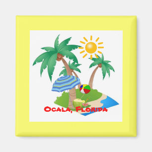 sjabloon Ocala, Florida koelkast magnet Magneet
