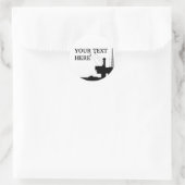 Sjabloon offshore-olie-Sticker Ronde Sticker (Tas)