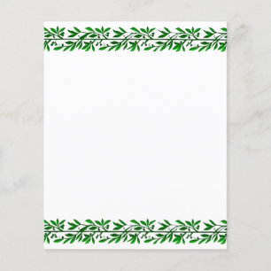 Sjabloon olijfbladeren brochure