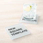 Sjabloon Onderzetter glas (Schuin)