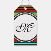 Sjabloon - Pas je tekst, monogram & achtergrond aa Cadeaulabel (Voorkant)