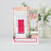 Sjabloon patriottisch Wenskaart (Staand voorkant)