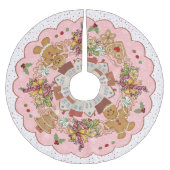 Sjabloon peperkoek Roze Treeskirt Kerstboom Rok (Voorkant)