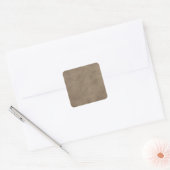 Sjabloon perkamentpapier blanco vierkante sticker (Envelop)