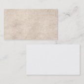 Sjabloon  perkamentpapier blanco visitekaartje (Voorkant / Achterkant)