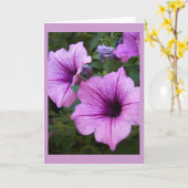 Sjabloon Petunia Card (Gele Bloem)