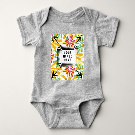 Sjabloon Peuters + Baby Jersey Rompertje Romper (Voorkant)