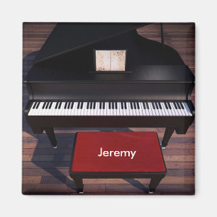 sjabloon Piano en Red Piano Magneet