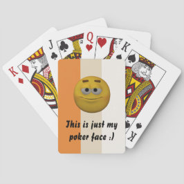 Sjabloon poker Face Emoticon-speelkaarten Speelkaarten