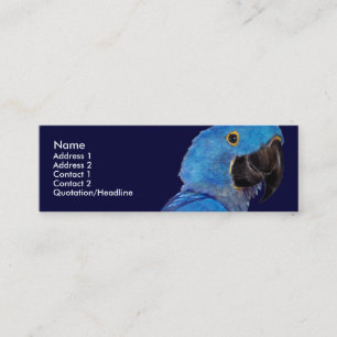 Sjabloon profielkaart - Hyacinth Macaw Mini Visitekaartje