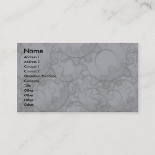 Sjabloon profielkaart - Metalen tandwielen Visitekaartje