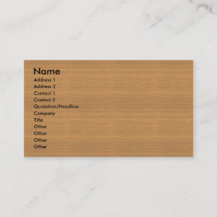 Sjabloon profielkaart - Woodgrain textuur Visitekaartje