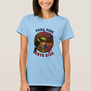 Sjabloon Pura Vida Costa Rica T-shirt