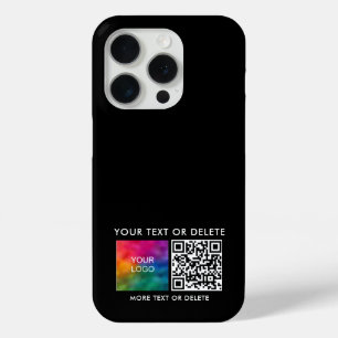 Sjabloon QR-code Upload uw zakelijke Logo naar iPhone 15 Pro Case