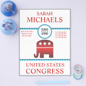 Sjabloon republikeinse olifant flyer (Enkel)