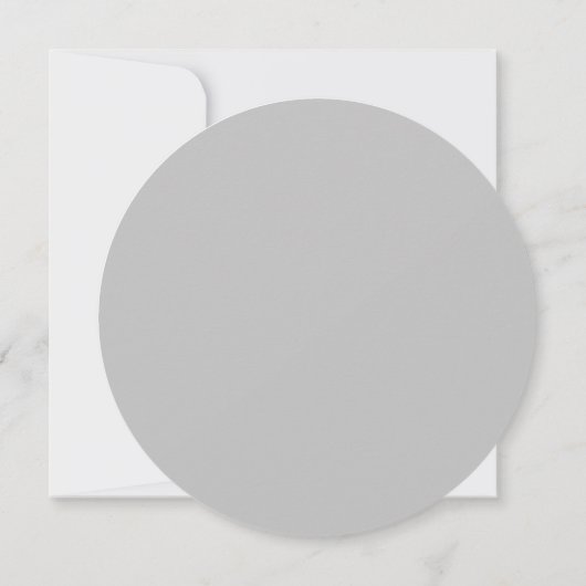 Sjabloon Rond Monogram Weddenschap Kaart (Achterkant)