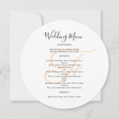 Sjabloon Rond Monogram Weddenschap Kaart (Voorkant)